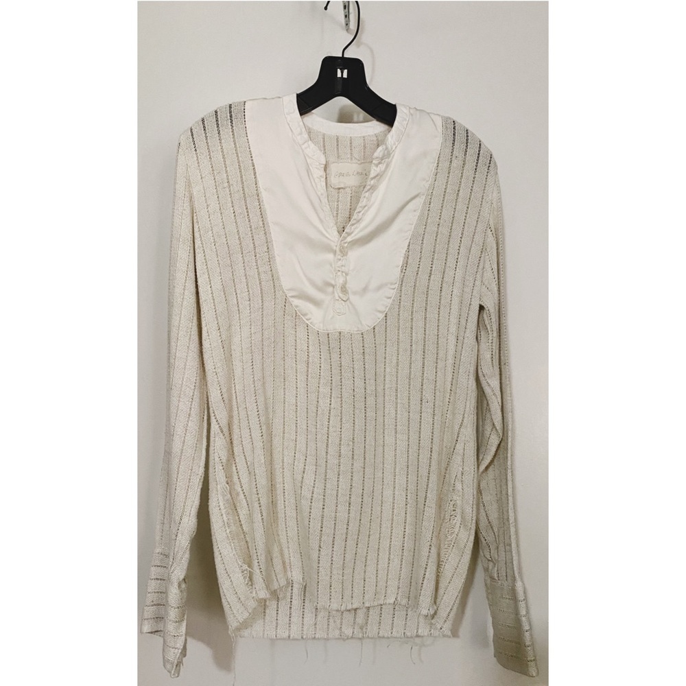 Greg Lauren Bohemian Weave Top
